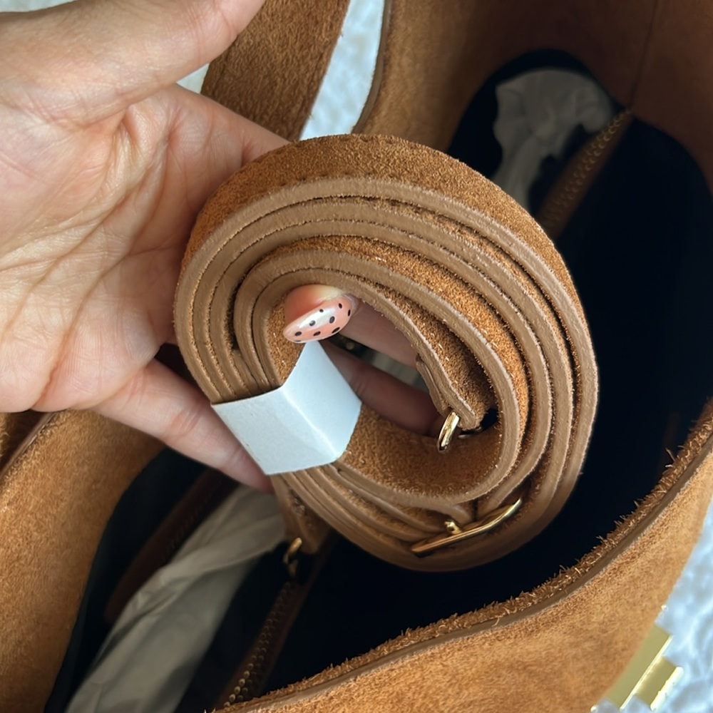 Viola Castellani Brown Suede Women's Bag - Picture 10 of 10